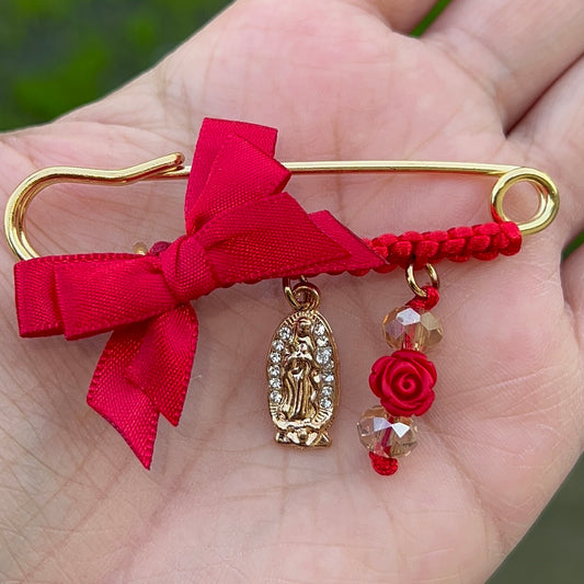 Virgencita with rose pin🌹
