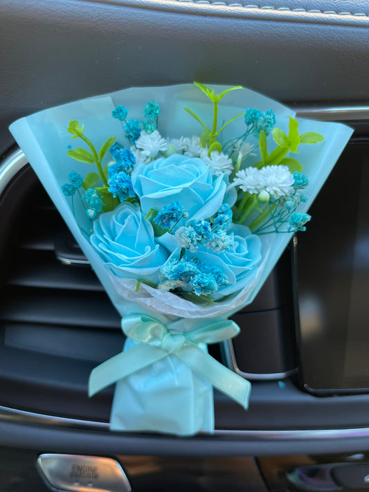 All blue mini bouquet