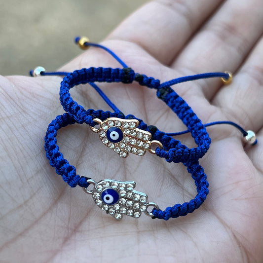Hand evil eye baby bracelet💙