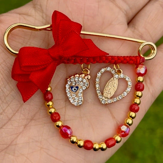 Baby foot w/ heart virgencita pin ♥️