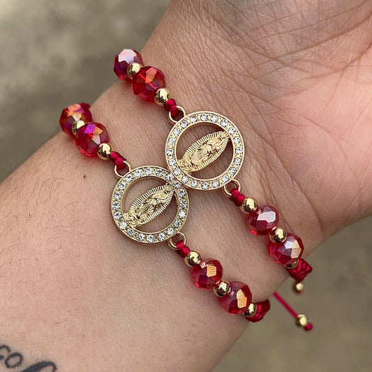 Burgundy Virgencita bracelet❤️