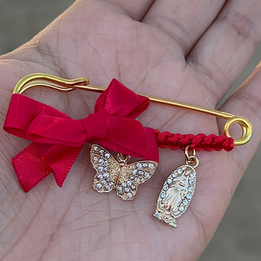 Virgencita with butterfly pin❤️