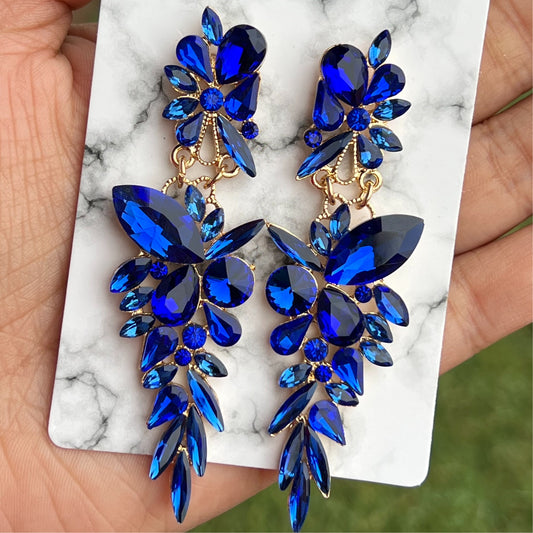 Royal Blue Crystal Earrings💙