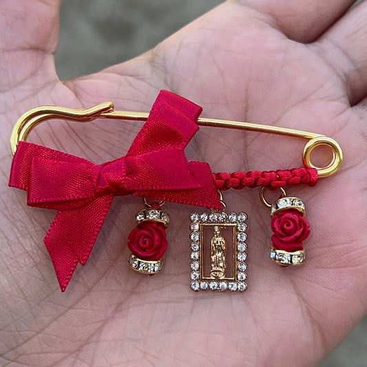 Virgencita with rose pin 🌹