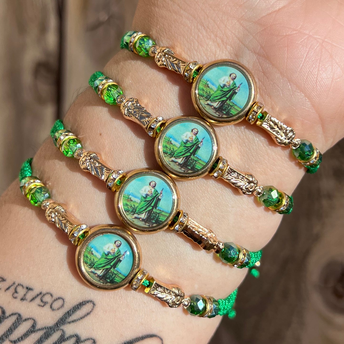 Gold San Judas Bracelet💚